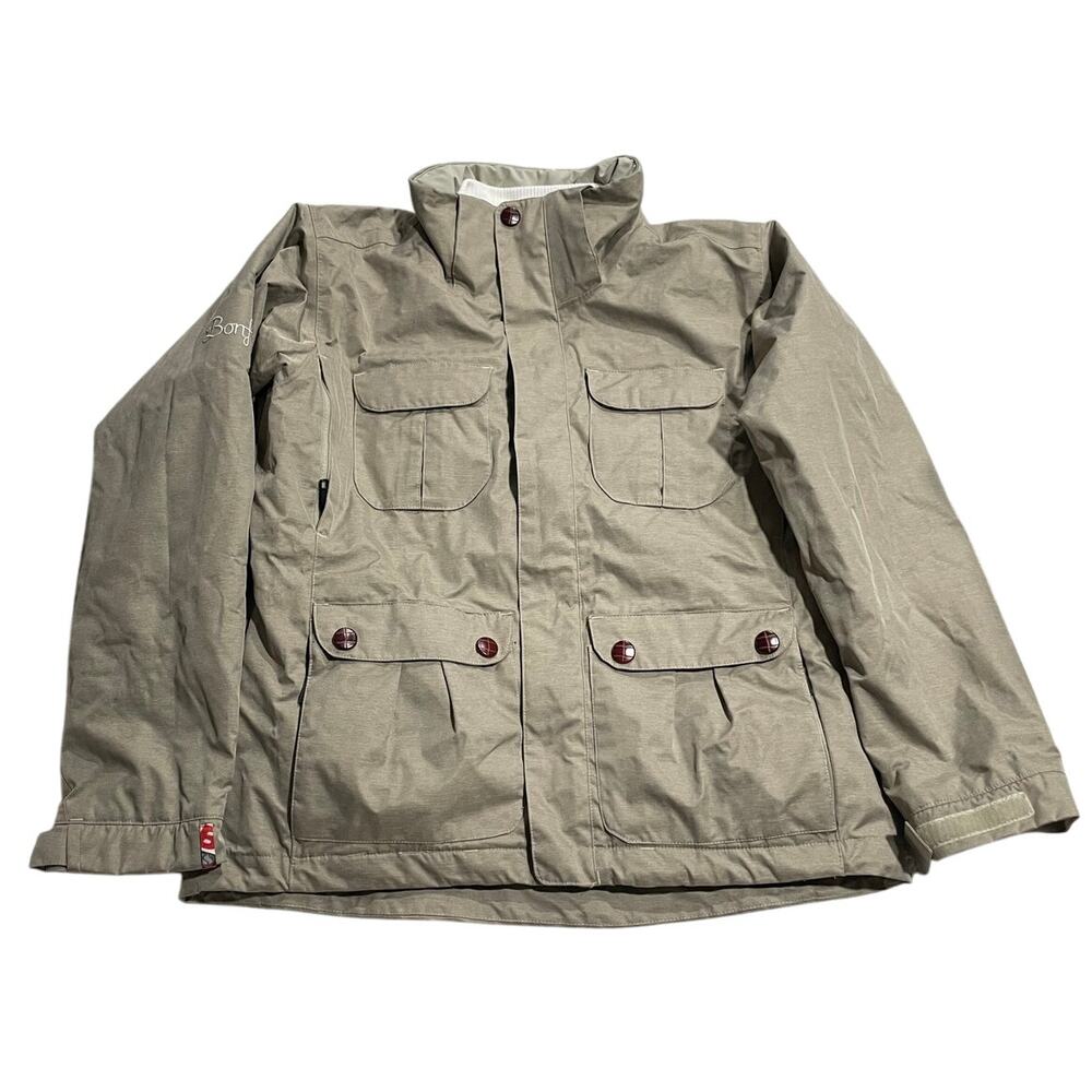 Bonfire Snowboarding Company Standard Collection Ski Jacket Womens Sz Large Tan